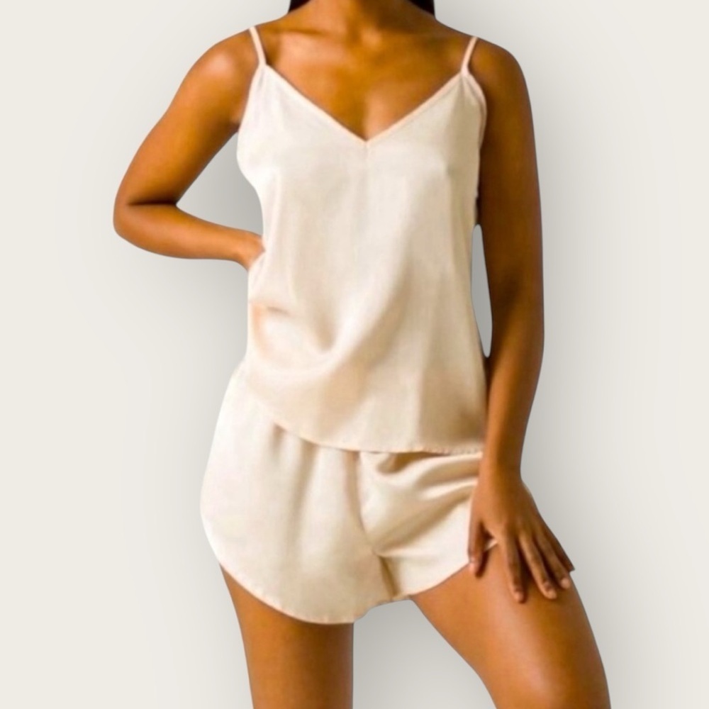 NWT | Ettitude | Signature Sateen Shortie PJ | Oat | Various Sizes